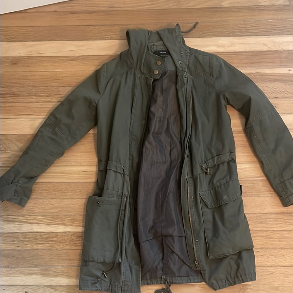Olive Green Women's Parka Jacket